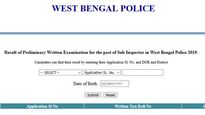 Direct link to check WB Police SI prelims result