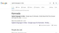 Google shows Kannada as 'ugliest language in India', faces netizens wrath