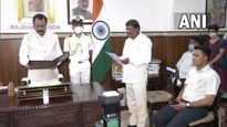 Goa: MLA-elect Ganesh Gaonkar administered oath as pro-tem speaker at Raj Bhavan by the Governor 