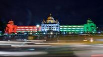 Karnataka's Vidhana Soudha illuminated in Tricolour