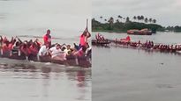 On camera: Rahul Gandhi participates in snake boat race In Kerala, video goes viral