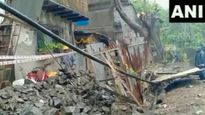40-Foot-Long Wall Collapses In Thane, No Casualties Reported | Video