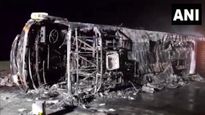26 Charred To Death As Bus Catches Fire on Mumbai-Nagpur Expressway