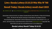 Kerala Lottery Results For Win Win W-740: Check Winning Numbers For Today