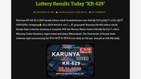 Kerala Lottery Winning Numbers: Check Karunya (KR-629) Results For 25.11.23