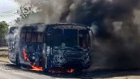 Madhya Pradesh Fire: Bus Carrying EVMs Catches Fire, 4 Machines Damaged, Election Officials Escape Safely