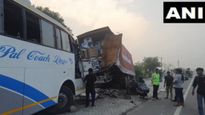 WATCH Video | Uttar Pradesh Bus-Truck Collision: 2 Dead, 16 Injured In Hathras