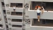 WATCH | Noida Man Rescued From 12th Floor Jump At Supertech Capetown