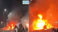 Viral Video: Oxygen Cylinder Explodes In Ambulance In Maharashtra; Driver Saves Pregnant Woman
