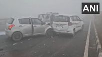 UP: Dense Fog Triggers Multi-Vehicle Crash On Delhi-Lucknow Highway; Watch Video