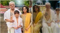 Ajith With Wife Shalini & Son Aadvik Visit Ootukulangara Bhagavathy Temple - PICS