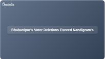 Bhabanipur Records Nearly Four Times More Voter Deletions Compared to Nandigram, Says Election Commission Data