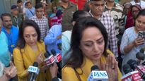 Watch: Angry Voters Mob Hema Malini Over Queue Jumping Due To VIP Status, Say ‘I Am Here Since 7.45 AM’