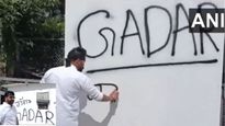 ‘Gaddar’ Written On Walls As AAP Workers Protest After Raghav Chadha And 6 Others Join BJP: Watch