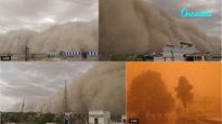 Massive Dust Storm Sweeps Rajasthan And Delhi-NCR, Sky Turns Orange, Giant Wall Of Dust Captured, Rain Follows