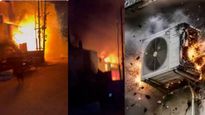 One Killed In Massive AC Blast In Ghaziabad, Multiple Vehicles Gutted - Watch Video