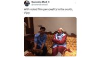BJP Set To Form Govt In Tamil Nadu? TVK's Vijay's Old Photo With PM Modi Goes Viral