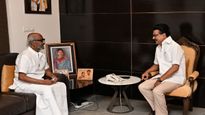 Rajinikanth Meets DMK Chief MK Stalin At His Residence