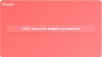 LEED certification for FIFA World Cup stadiums brings solar power, water savings, and less waste