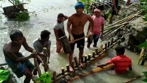 বিদ্যাধরী বাঁধ ভেঙে বিপত্তি! প্লাবিত বহু গ্রাম, আতঙ্কিত গ্রামবাসীরা