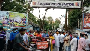 পুলিশি জুলুমের প্রতিবাদে রাজ্যজুড়ে বিজেপির প্রতিবাদ