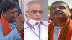 শুভেন্দুর শান্তিকুঞ্জে কোজাগরী লক্ষ্মীপুজোয় শিশির-সকাশে সুকান্ত, ফের জল্পনা রাজ্য রাজনীতিতে