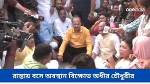 সন্দেশখালি যেতে যান অধীর চৌধুরী, রামপুরে পুলিশের সঙ্গে বচসা- ধাক্কাধাক্কি কংগ্রেসের 