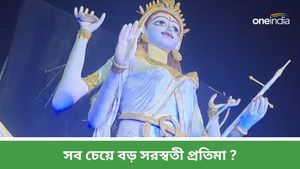 উত্তরবঙ্গের সব থেকে বড় সরস্বতী? জলপাইগুড়ির এই ক্লাবে প্রতিমা দেখতে ভিড়