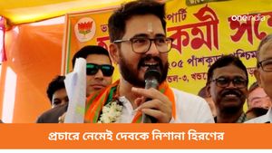 '৩০ শতাংশ কাটমানি নেওয়া চোর সাংসদ কে আমি শ্রদ্ধা করি না', প্রচারে নেমেই দেবকে নিশানা হিরণের