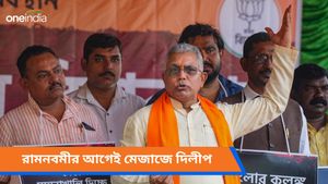 Dilip Ghosh: রামনবমীর আগেই ত্রিশূল হাতে দিলীপ, জনসংযোগের মঞ্চ থেকে দিলেন চরম হুঁশিয়ারি
