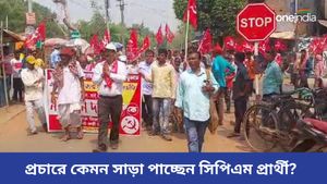জল আর ওআরএস নিয়ে প্রচারে বেরিয়ে পড়েছেন নীলাঞ্জন, সিপিএম প্রার্থী সাড়া পাচ্ছেন