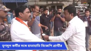 WB Lok Sabha Vote: ভোটের লাইনে ভিডিওগ্রাফি, সুতির বুথে তৃণমূল নেতার সঙ্গে হাতাহাতি বিজেপি প্রার্থীর