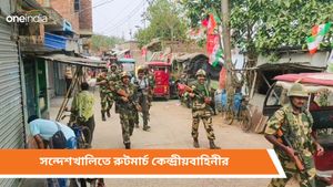 Sandeshkhali: '৪ জুনের পর মাথা কেটে নেওয়ার হুমকি',রুটমার্চে আসা বাহিনীকে নালিশ গ্রামবাসীদের