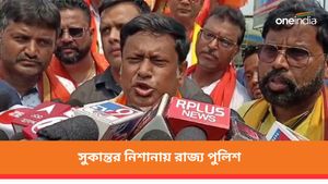 সন্দেশখালির ভাইরাল ভিডিও-র পিছনে রাজ্য পুলিশ! দিলীপ ঘোষের সভায় গিয়ে হুঁশিয়ারি সুকান্ত মজুমদারের 
