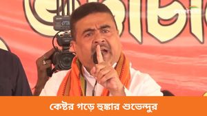 মিথ্যে মামলায় ফাঁসানো কর্মীদের সংগ্রামী ভাতা দেবে বিজেপি, কেষ্টর গড়ে সন্দেশখালি নিয়ে হুঙ্কার শুভেন্দুর