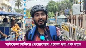 গাছ লাগানোর বার্তা, সাইকেল নিয়ে বিশ্বভ্রমণে মুর্শিদাবাদের প্রসেনজিৎ