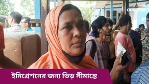 ইমিগ্রেশনের জন্য ভিড় সীমান্তে, মহদীপুর, হিলি থেকে পেট্রাপোলে কড়া পাহারা 
