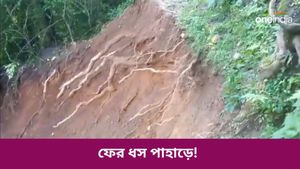 North Bengal landslide: প্রবল বৃষ্টিতে ধস পাহাড়ে, বসে গিয়েছে রাস্তা! ভয়ঙ্কর অবস্থায় আটকে বহু মানুষ