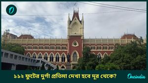 রাণাঘাটের ১১২ ফুটের দুর্গা, পুজো বন্ধের বিষয়ে পুনর্বিবেচনার নির্দেশ দিল কলকাতা হাইকোর্ট 