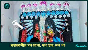 মহাকালীর দশ মাথা, দশ হাত, মালদহের এই পুজোয় জড়িয়ে স্বাধীনতা সংগ্রামের ইতিহাস