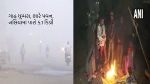 Gujarat Weather: નલિયામાં પારો 5 ડિગ્રી ગગડ્યો, ગાઢ ધૂમ્મસ, ઠંડા પવન, હાડ થીજવતી ઠંડી, વરસાદની આગાહી
