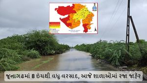 Rain in Junagadh: જૂનાગઢમાં 8 ઇંચથી વધુ વરસાદ, આજે શાળાઓમાં રજા જાહેર