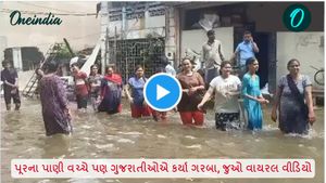 પૂરના પાણી વચ્ચે પણ ગુજરાતીઓએ કર્યા ગરબા, જુઓ વાયરલ વીડિયો