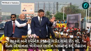 ભારત અને સ્પેનિશ PMનો વડોદરામાં રોડ શો, સૈન્ય વિમાનના એસેંબલ લાઈન પ્લાન્ટનું કર્યું ઉદ્ધાટન