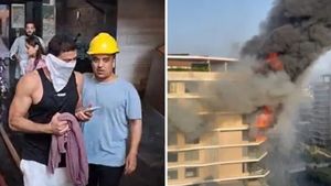 Surat Fire Incident Video : હર્ષ સંઘવીના ઘર નજીકની લક્ઝરી બિલ્ડિંગમાં ભીષણ આગ, ફસાયેલા 18ને બચાવી લેવાયા