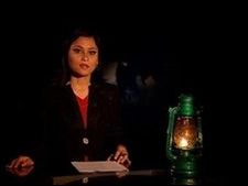 लालटेन की रोशनी में टीवी पर न्यूज़