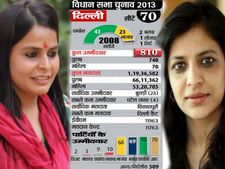 दिल्‍ली विधानसभा चुनाव: दिग्‍गजों को चुनौती देते ग्‍लैमरस चेहरे