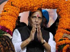 भाजपा को बहुमत मिला तो कांग्रेस खत्‍म हो जाएगी: राजनाथ सिंह 