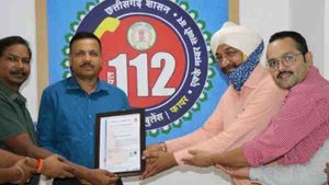 छत्‍तीसगढ़ में बेहतर आपात सेवा के लिए डायल 112 को मिला आइएसओ प्रमाण पत्र
