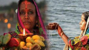  Chhath Puja 2021: अस्त होते सूर्य को दिया गया पहला अर्घ्य, जानें महत्व